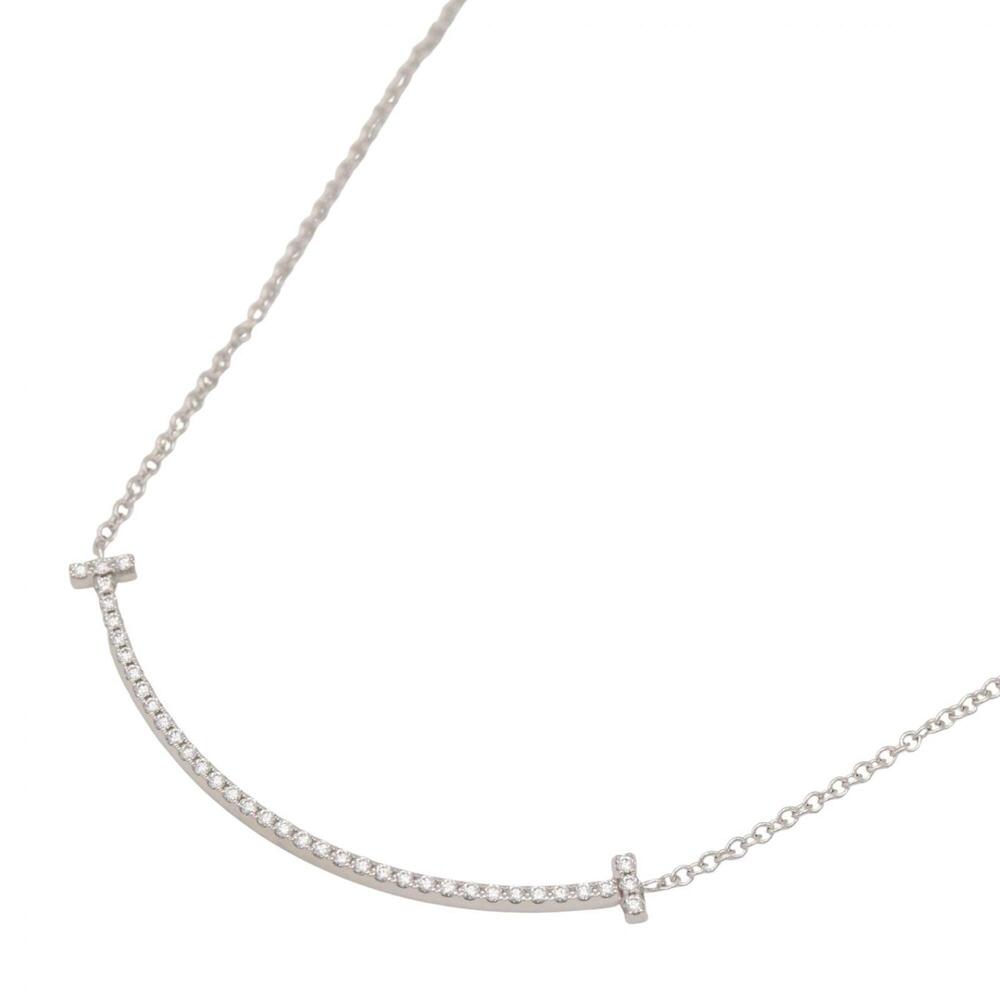 TIFFANY & CO. 18k Silver Diamond Necklace